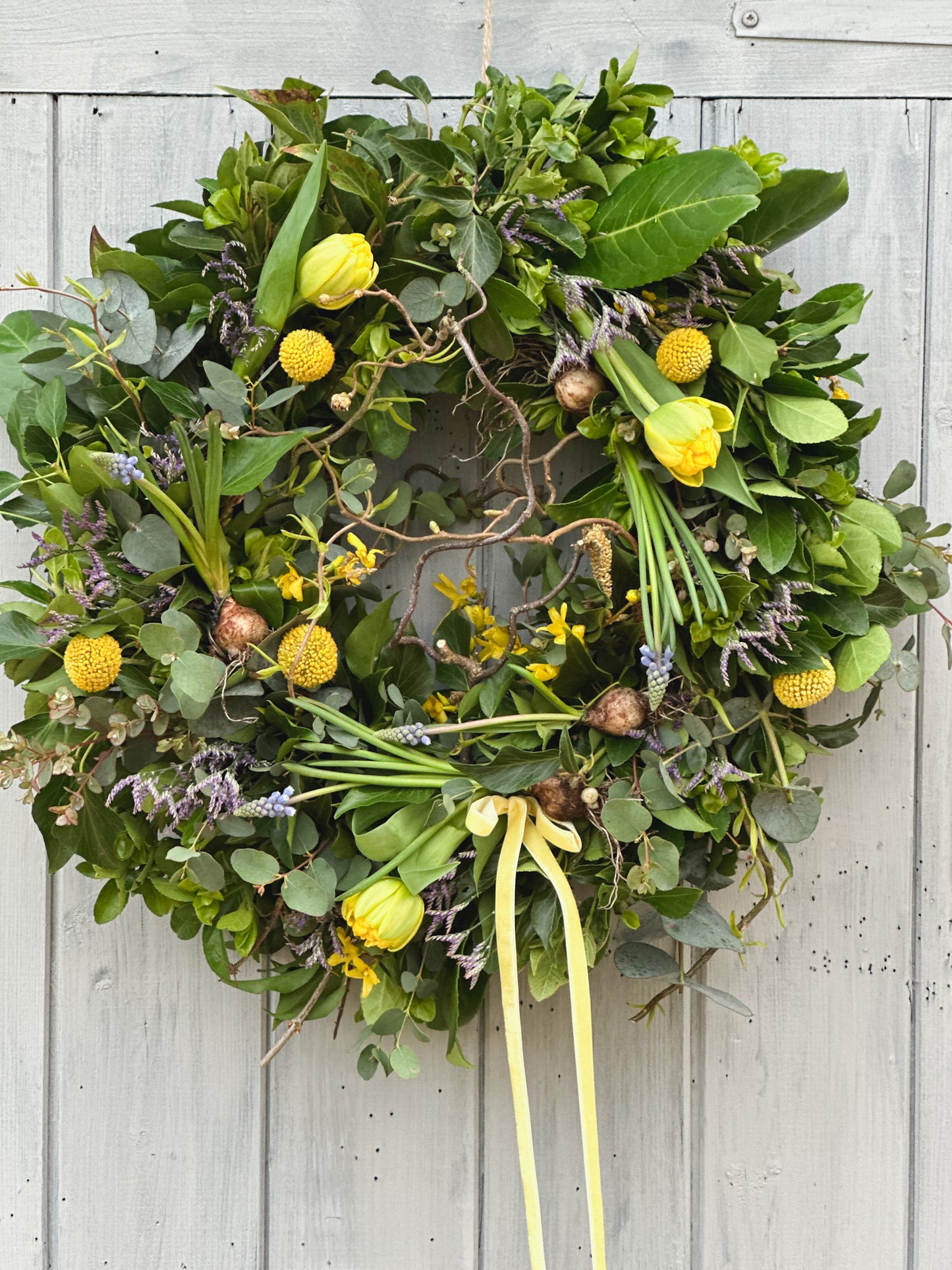 Living Spring Door Wreath