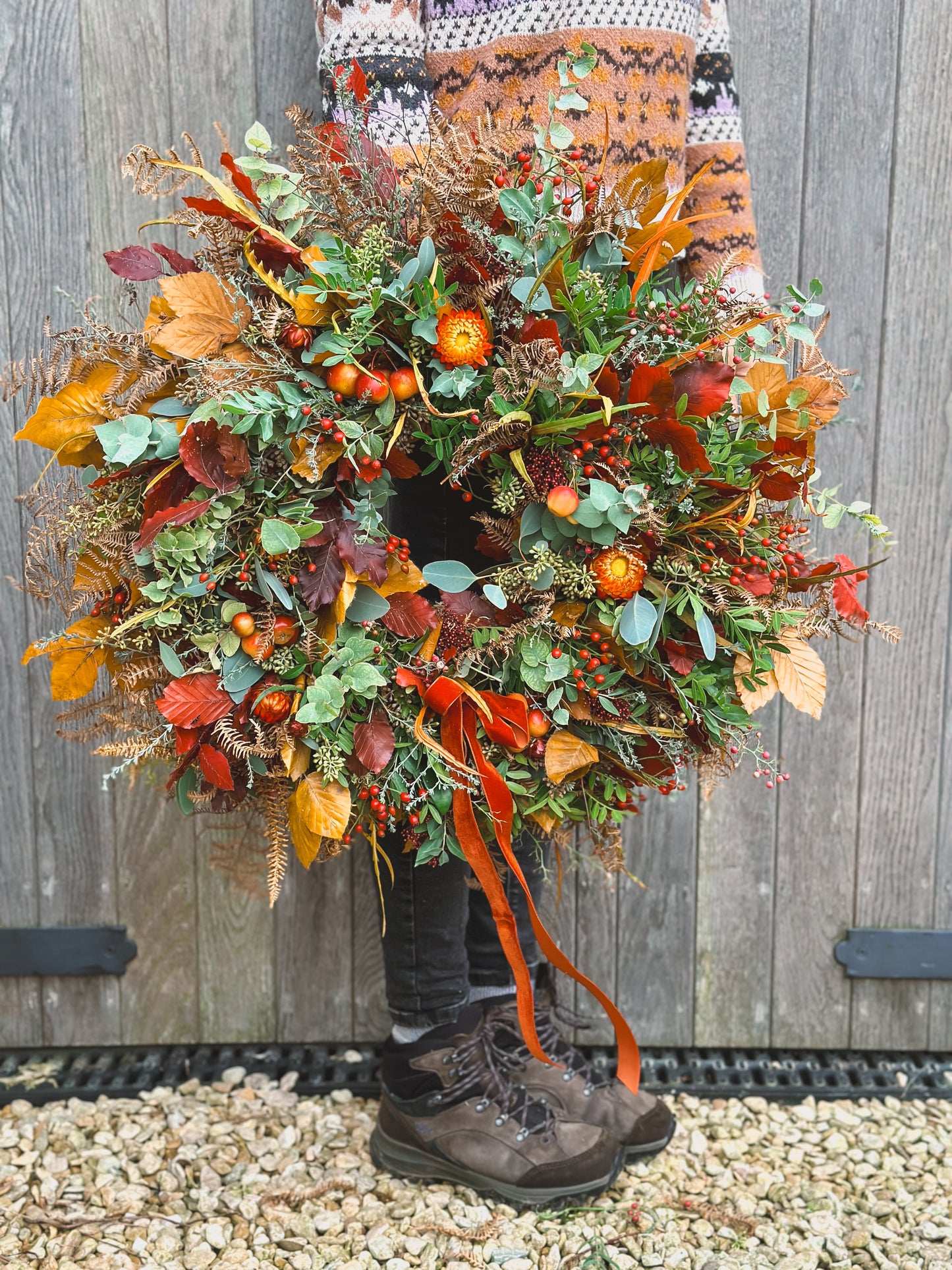 Autumn Door Wreath Deluxe