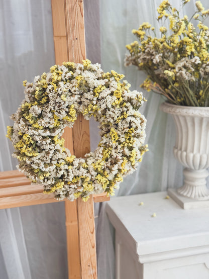 Natural Handmade Statice Wreath