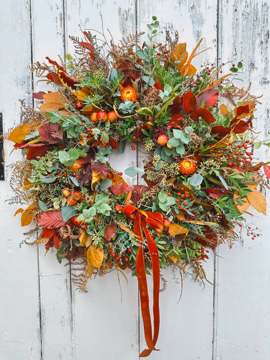 Autumn Door Wreath Deluxe